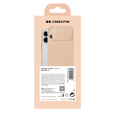 case&me - Puzdro Wavy Slide pre iPhone 12 Pro Max, salmone