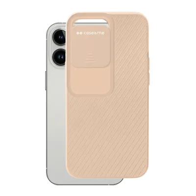 case&me - Puzdro Wavy Slide pre iPhone 13 Pro, salmone