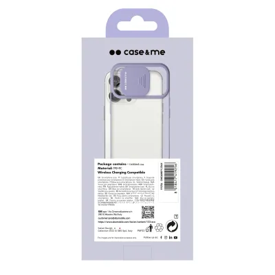case&me - Puzdro Slide pre iPhone 12 mini, salmone