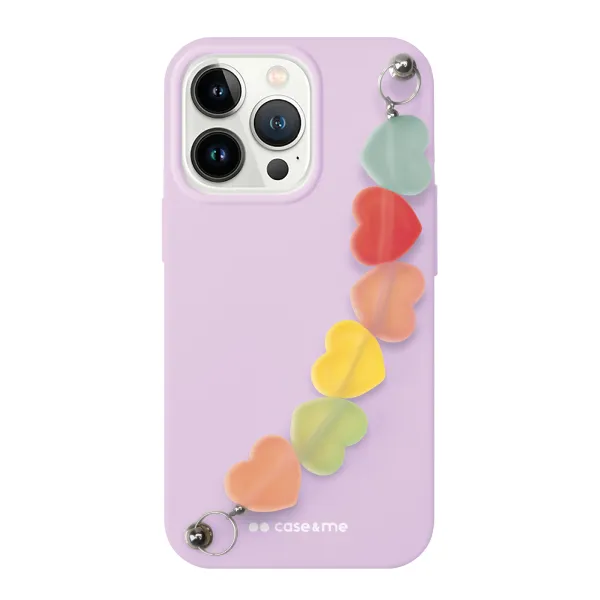 case&me - Puzdro Love String pre iPhone 11, fialová