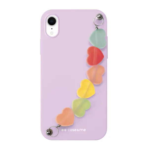 case&me - Puzdro Love String pre iPhone XR, fialová