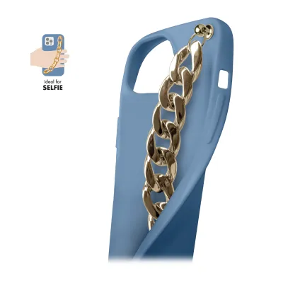 case&me - Puzdro Classy String pre iPhone 11, modrá