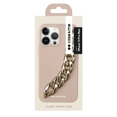 case&me - Puzdro Classy String pre iPhone 13 Pro Max, fialová