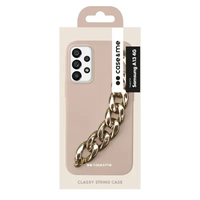 case&me - Puzdro Classy String pre Samsung Galaxy A13 4G, fialová