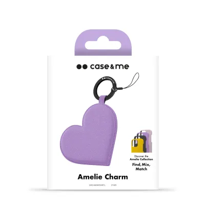 case&me - Prívesok Amelie Charm Heart, lavender
