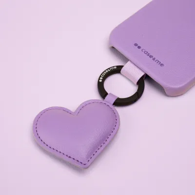 case&me - Prívesok Amelie Charm Heart, lavender
