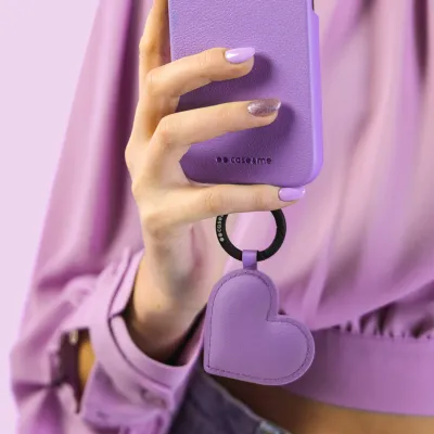 case&me - Prívesok Amelie Charm Heart, lavender