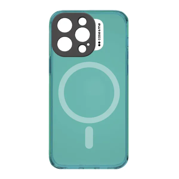 case&me - Puzdro Neon s MagSafe pre iPhone 14 Pro, modrá