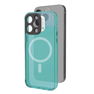 case&me - Puzdro Neon s MagSafe pre iPhone 14 Pro, modrá