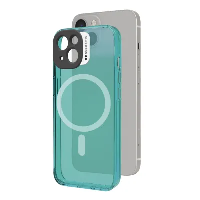 case&me - Puzdro Neon s MagSafe pre iPhone 14 Plus, modrá