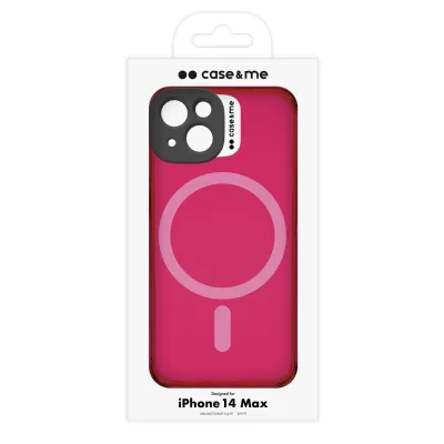 case&me - Puzdro Neon s MagSafe pre iPhone 14 Plus, ružová