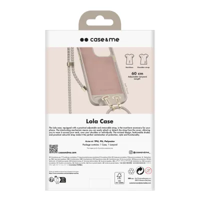 case&me - Puzdro Lola pre iPhone 15, taupe