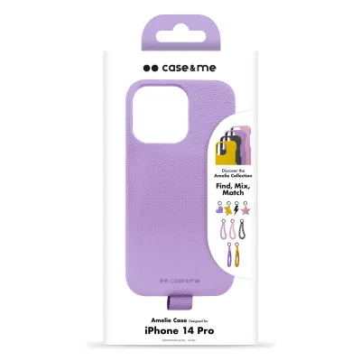 case&me - Puzdro Amelie pre iPhone 14 Pro, lavender