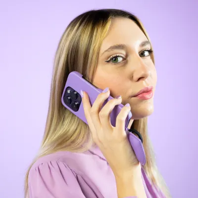 case&me - Puzdro Amelie pre iPhone 14 Pro, lavender