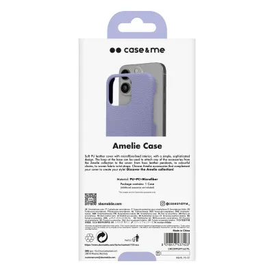 case&me - Puzdro Amelie pre iPhone 14 Pro, lavender