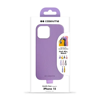 case&me - Puzdro Amelie pre iPhone 15, lavender