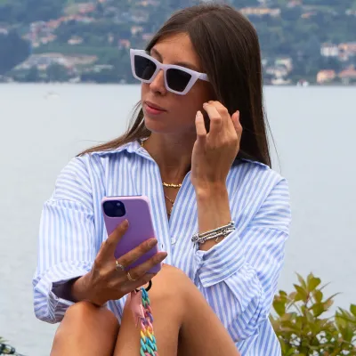 case&me - Puzdro Amelie pre iPhone 15, lavender