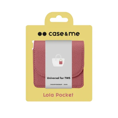 case&me - Puzdro Lola Pocket pre slúchadlá, ružová