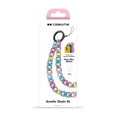 case&me - Náhrdelník Amelie Chain XL, viacfarebná