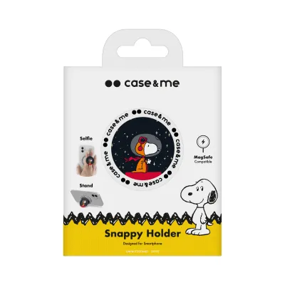 case&me - Držiak Snappy pre smartfóny, kompatibilný s MagSafe, Snoopy Astronaut