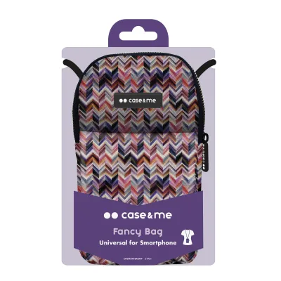 case&me - Taštička Fancy Bag pre smartfóny, M pattern