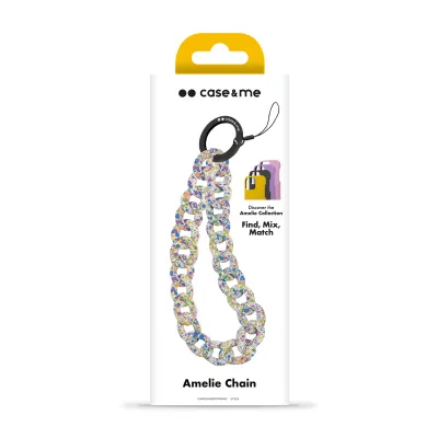 case&me - Náramok Amelie Chain, biela/viacfarebná