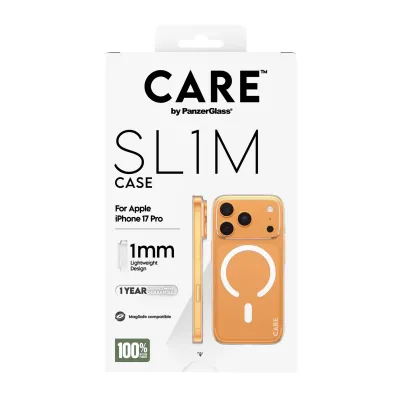 CARE - Puzdro SL1M pre Apple iPhone 17 Pro, transparentná