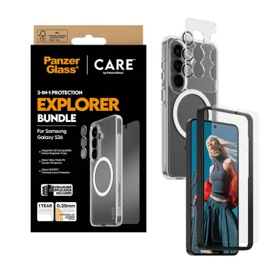 PanzerGlass - Bundle Explorer 3v1 pre Samsung Galaxy S26
