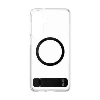 CARE - Puzdro Kickstand s čiernym QI pre Samsung Galaxy S26+, čierna