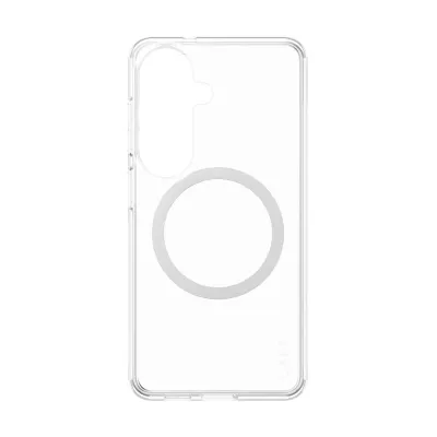 CARE - Puzdro Urban Explorer s bielym QI pre Samsung Galaxy S26, transparentná