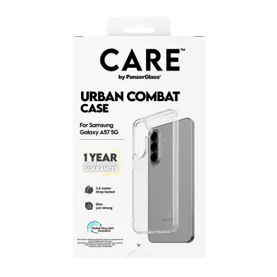 CARE - Puzdro Urban Combat pre Samsung Galaxy A57, transparentná