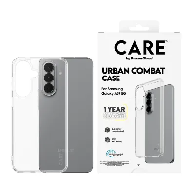 CARE - Puzdro Urban Combat pre Samsung Galaxy A57, transparentná
