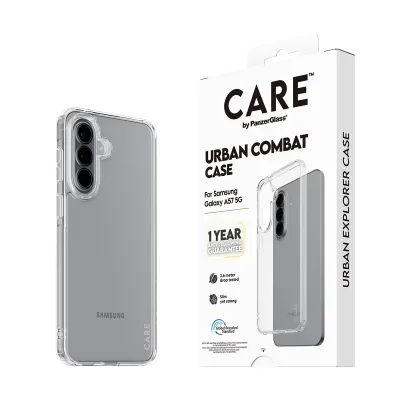 CARE - Puzdro Urban Combat pre Samsung Galaxy A57, transparentná