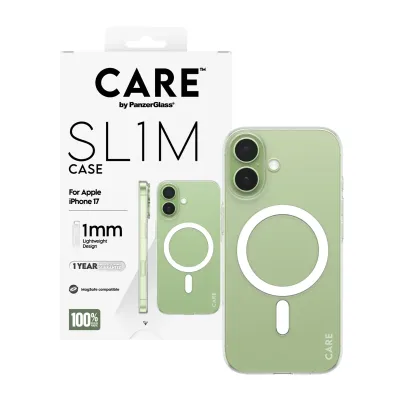 CARE - Puzdro SL1M pre Apple iPhone 17, transparentná