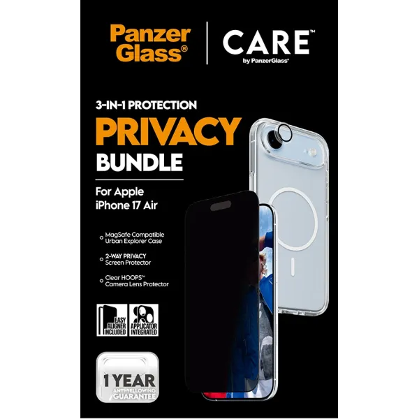 PanzerGlass - Bundle 3v1 Privacy pre iPhone 17 Air