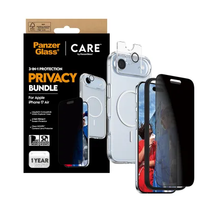 PanzerGlass - Bundle 3v1 Privacy pre iPhone 17 Air