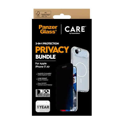 PanzerGlass - Bundle 3v1 Privacy pre iPhone 17 Air
