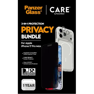 PanzerGlass - Bundle 3v1 Privacy pre iPhone 17 Pro Max