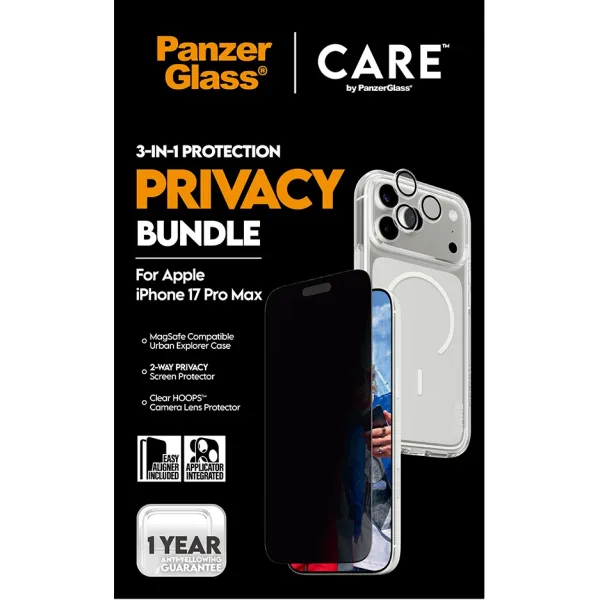 PanzerGlass - Bundle 3v1 Privacy pre iPhone 17 Pro Max