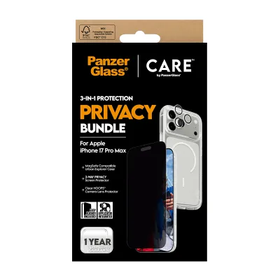 PanzerGlass - Bundle 3v1 Privacy pre iPhone 17 Pro Max