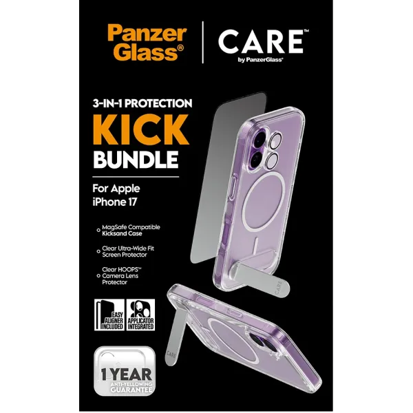 PanzerGlass - Bundle 3v1 Kick pre iPhone 17