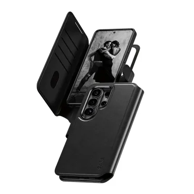 CARE - Puzdro Tango Wallet Two-In-One s QI pre Samsung Galaxy S26 Ultra, čierna