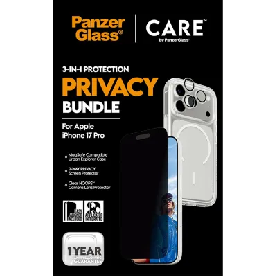 PanzerGlass - Bundle 3v1 Privacy pre iPhone 17 Pro
