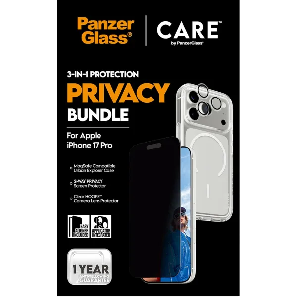 PanzerGlass - Bundle 3v1 Privacy pre iPhone 17 Pro