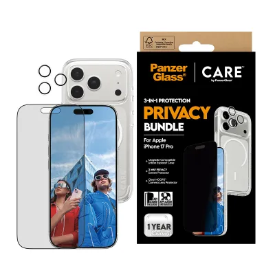 PanzerGlass - Bundle 3v1 Privacy pre iPhone 17 Pro