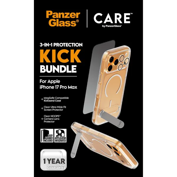 PanzerGlass - Bundle 3v1 Kick pre iPhone 17 Pro Max