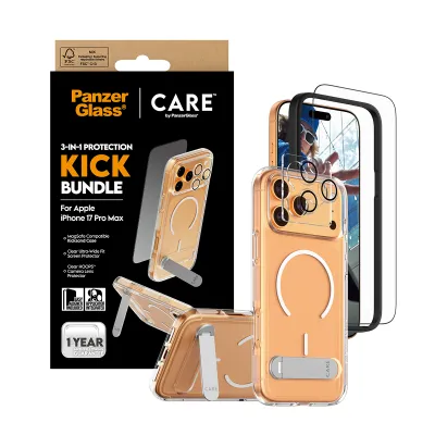 PanzerGlass - Bundle 3v1 Kick pre iPhone 17 Pro Max