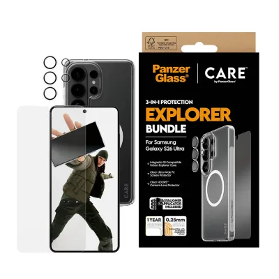 PanzerGlass - Bundle Explorer 3v1 pre Samsung Galaxy S26 Ultra