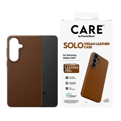 CARE - Puzdro Solo pre Samsung Galaxy S26+, hnedá