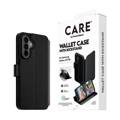 CARE - Puzdro Wallet Kickstand pre Samsung Galaxy A37, čierna